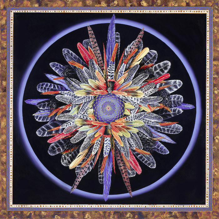Feather Mandala Purple