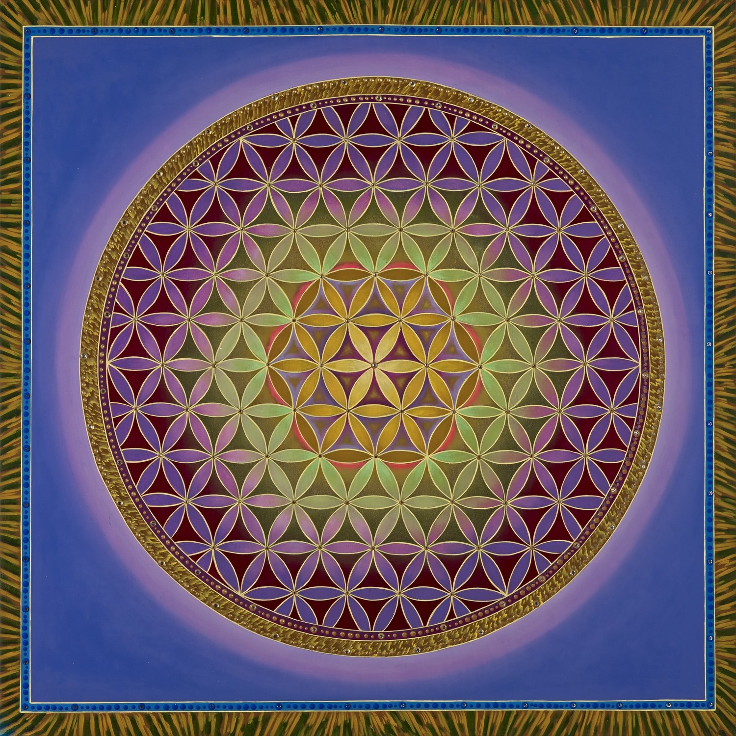 Flower of Life Purple