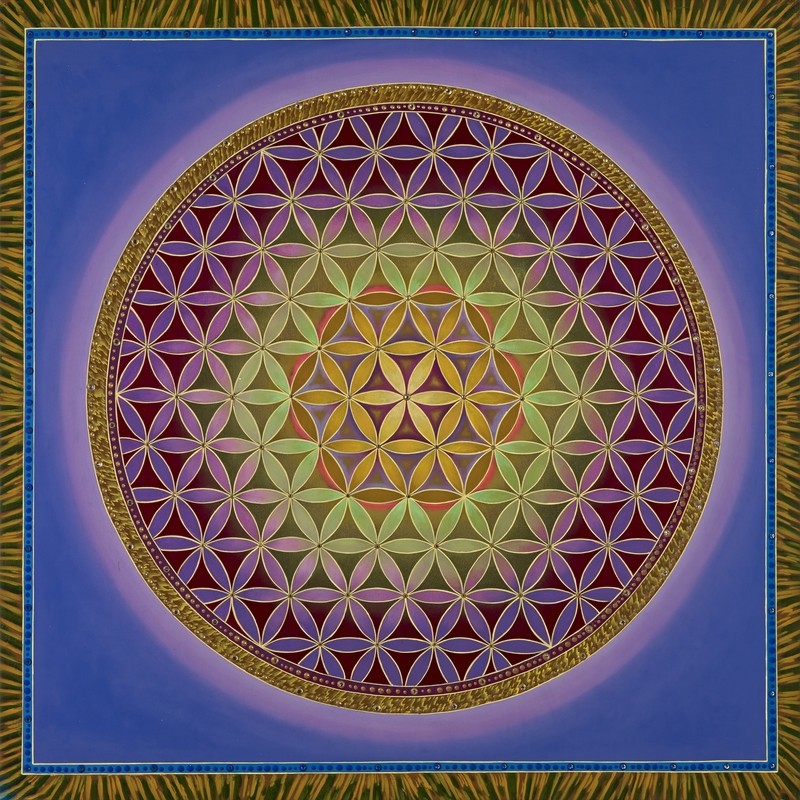 Flower of Life Purple