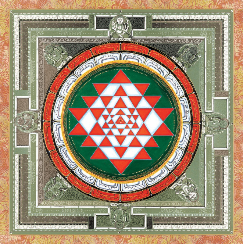 Green Sri Yantra