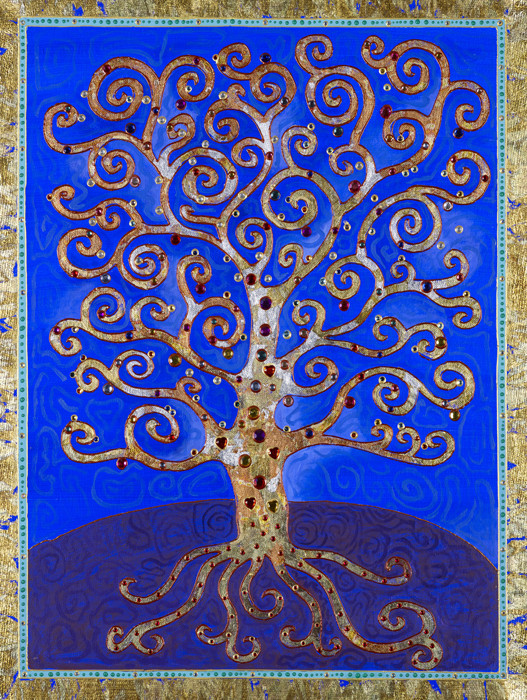 Gem Tree Spirol Blue