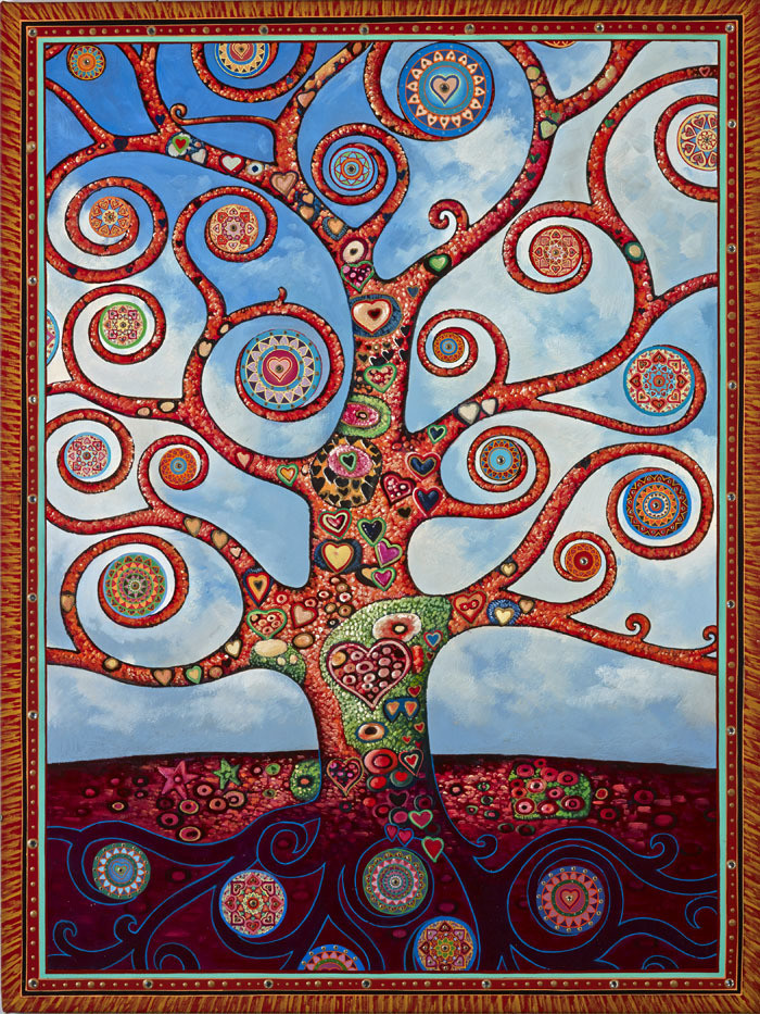 Healing Heart Tree With Clouds