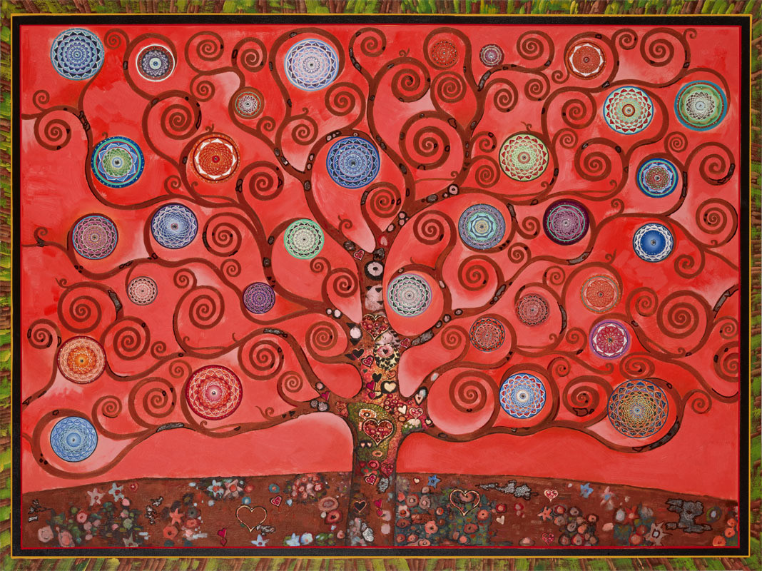 Horizontal Red Tree