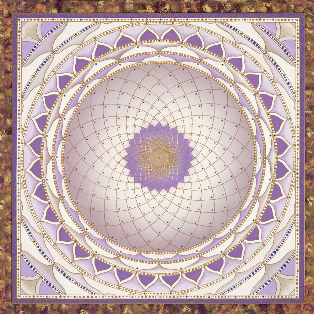 Light Purple Wheel Mandala