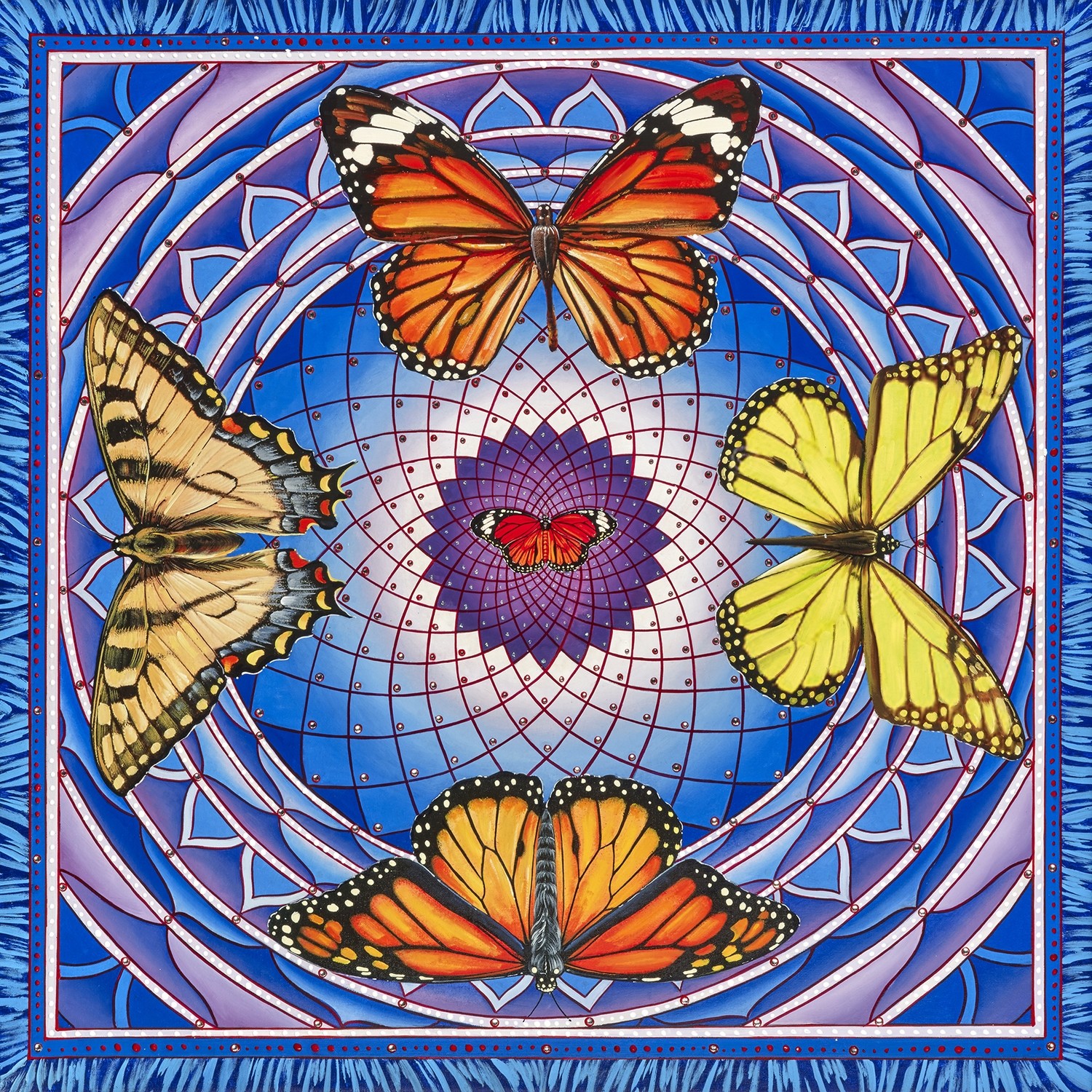 Large Butterfly Mandala