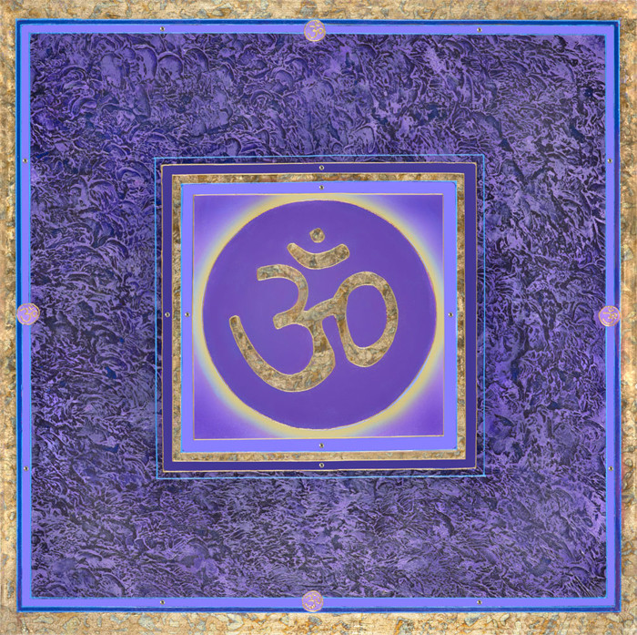 Purple Om Mandala