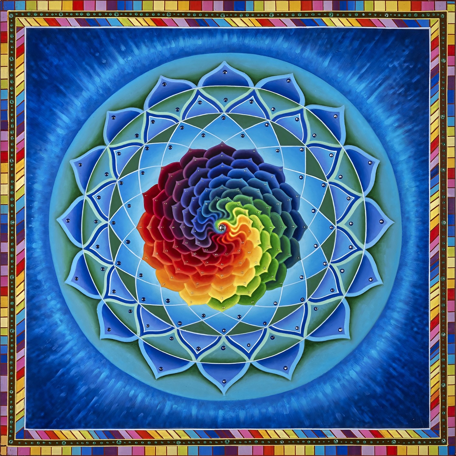 Rainbow Circle Mandala