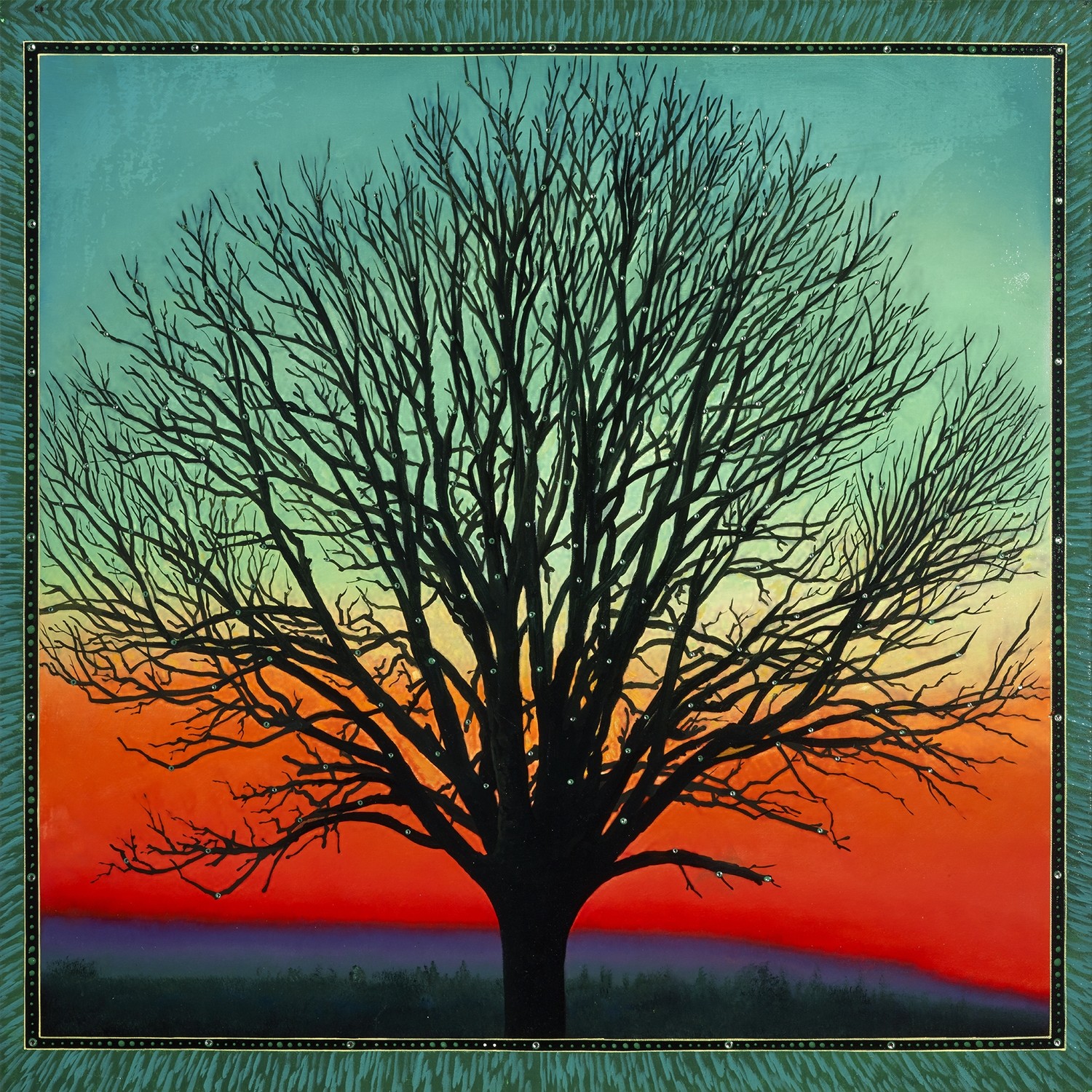 Rainbow Tree in Field