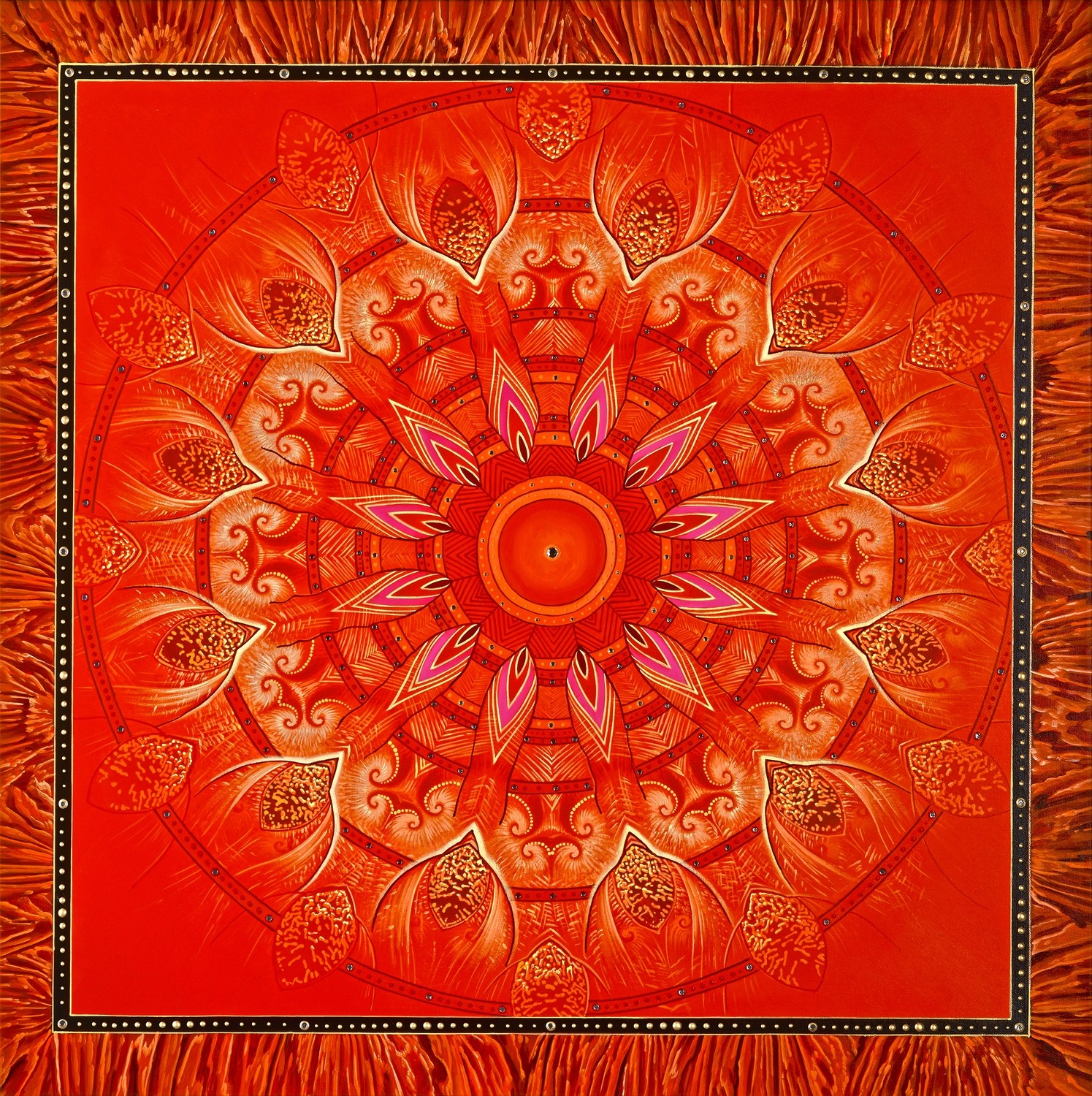 Red Penetration Mandala