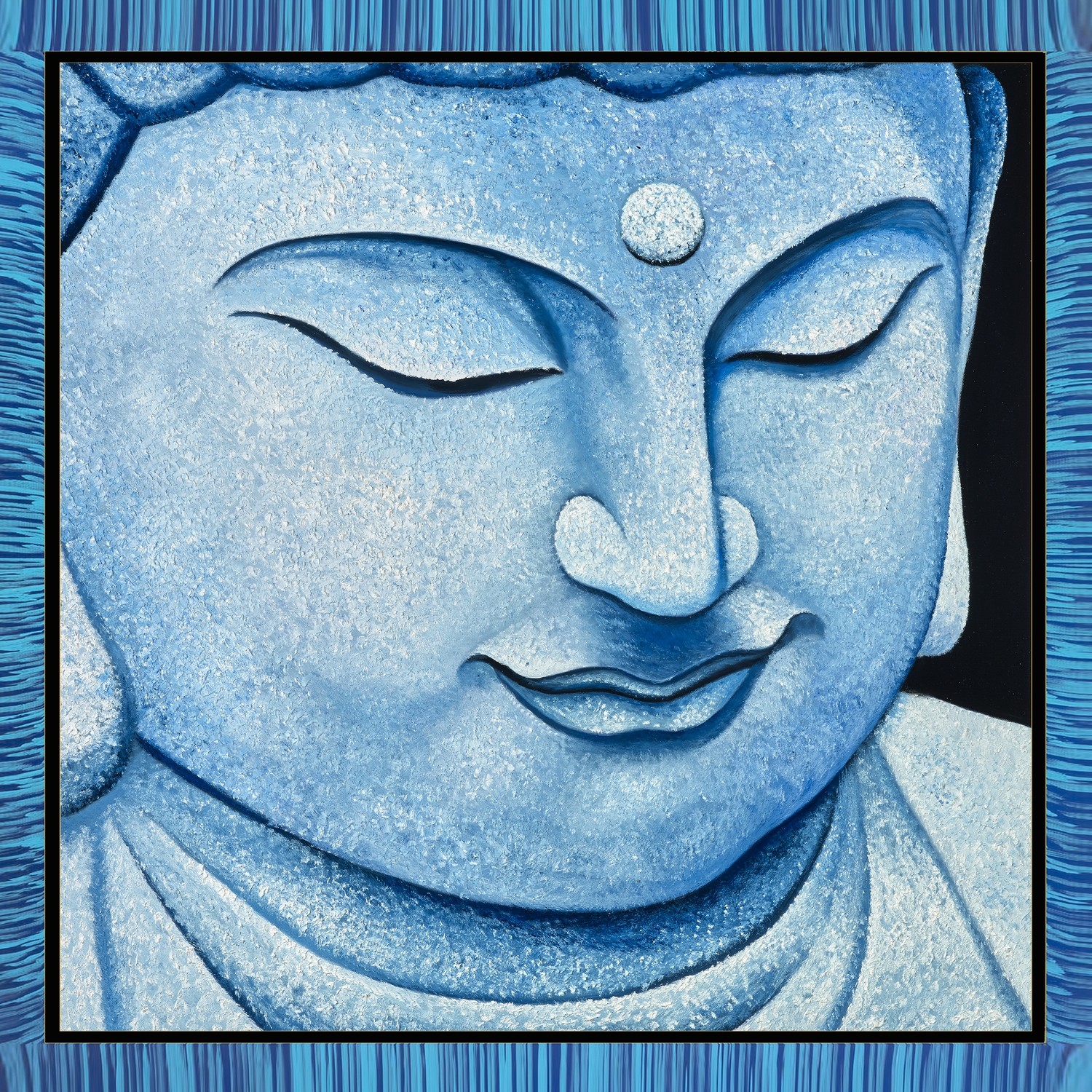 Stone Buddha Meditating