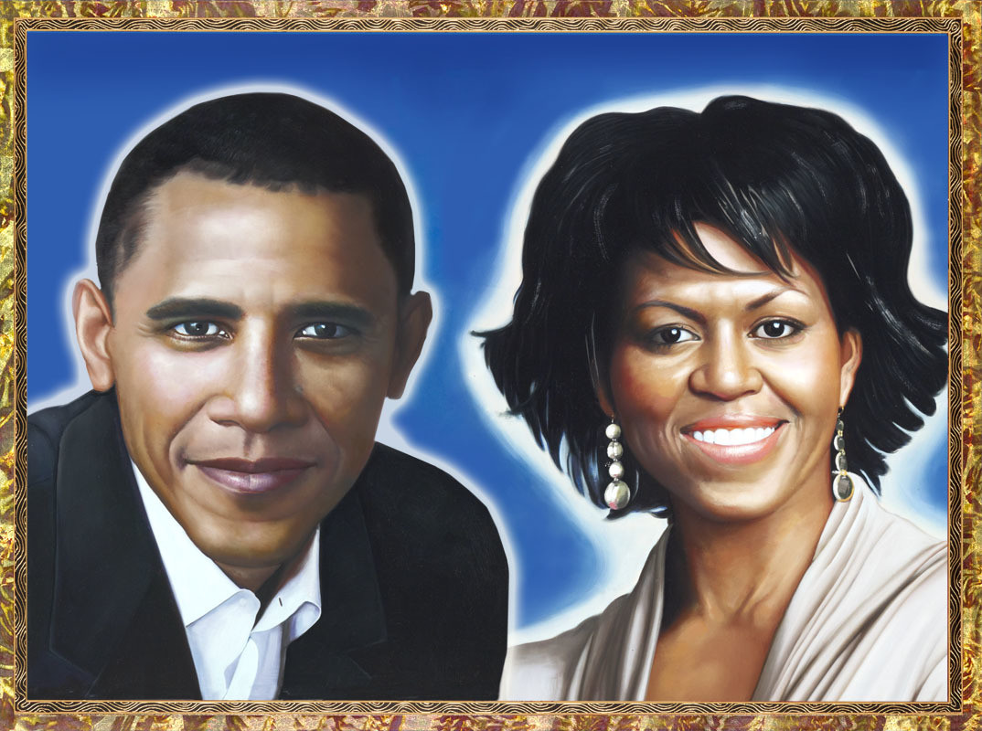 Michelle and Barack