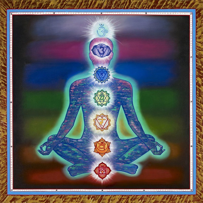 Chakra Man Energy Glowing