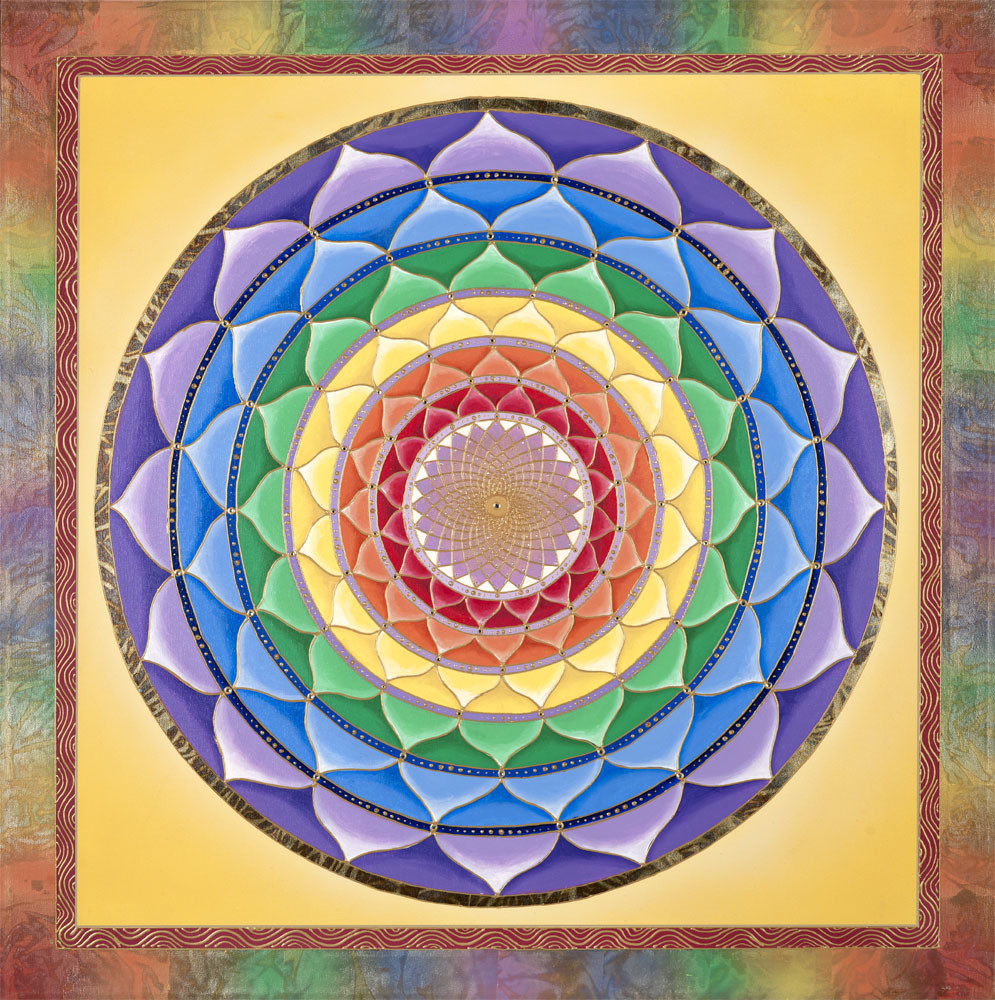 Rainbow Circles Mandala