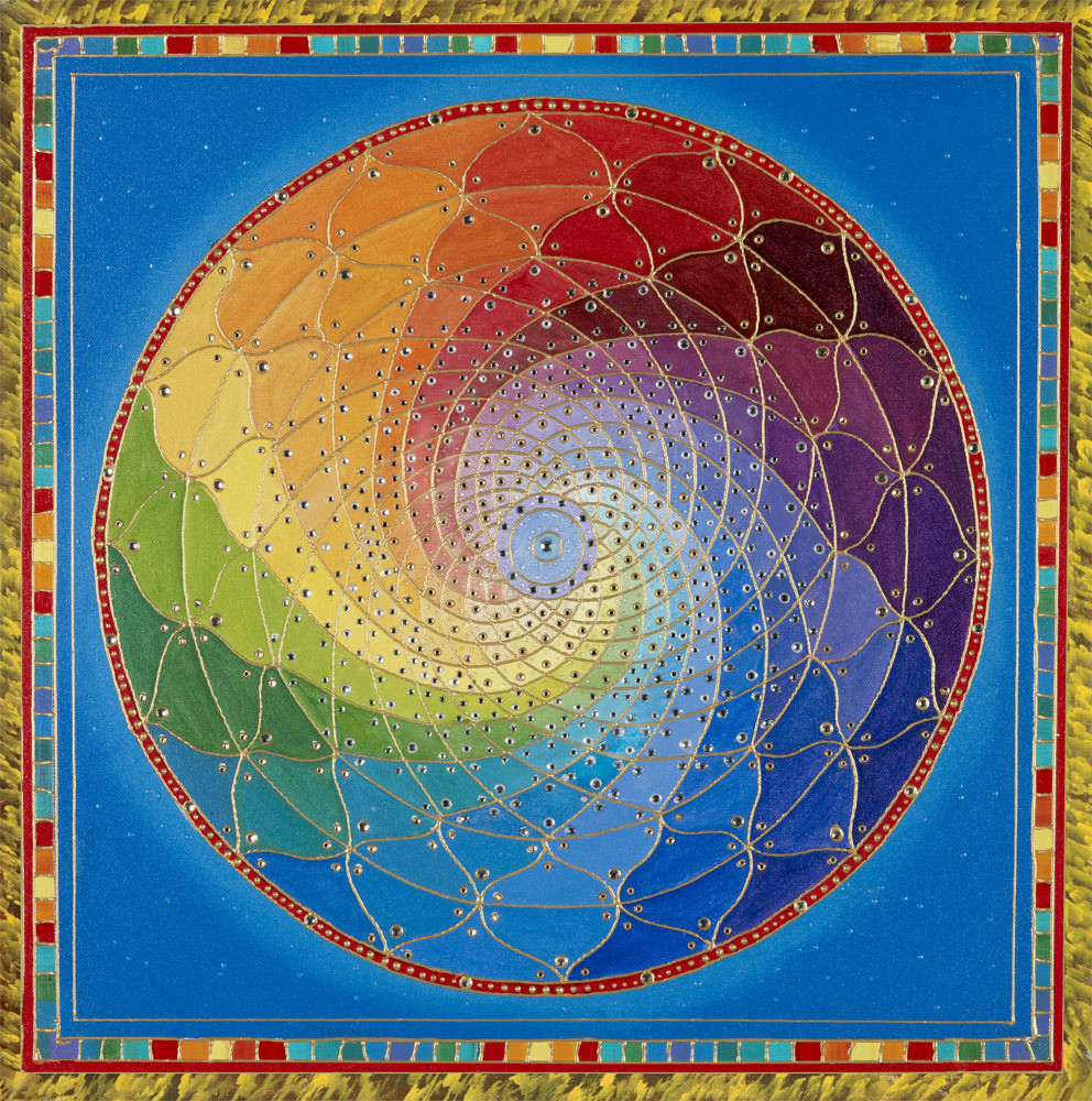 Rainbow Spiral Mandala
