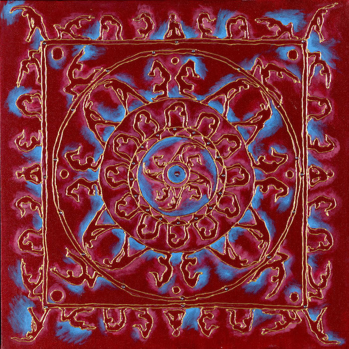 Deep Red Yoga Mandala