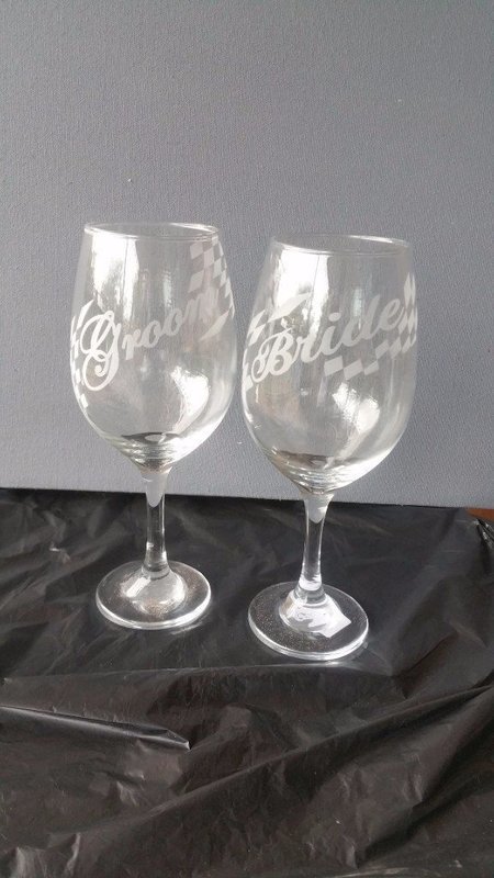 Bride & Groom Premium water glass set