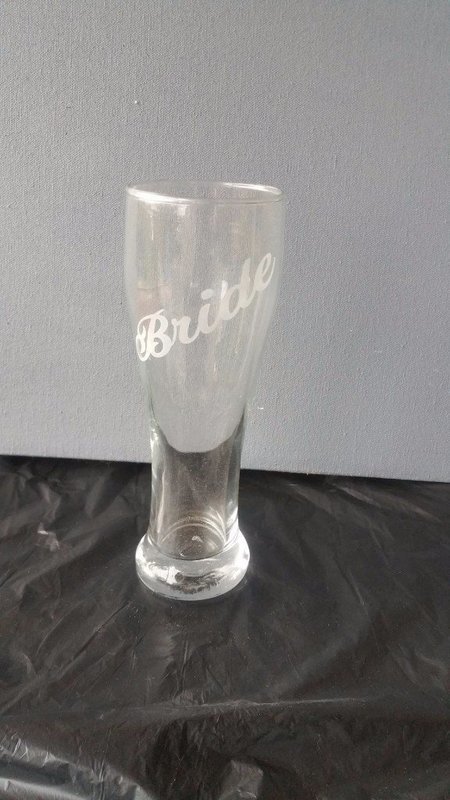 BRIDE BEER GLASS