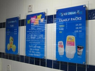 Acrylic Price Boards or Displays