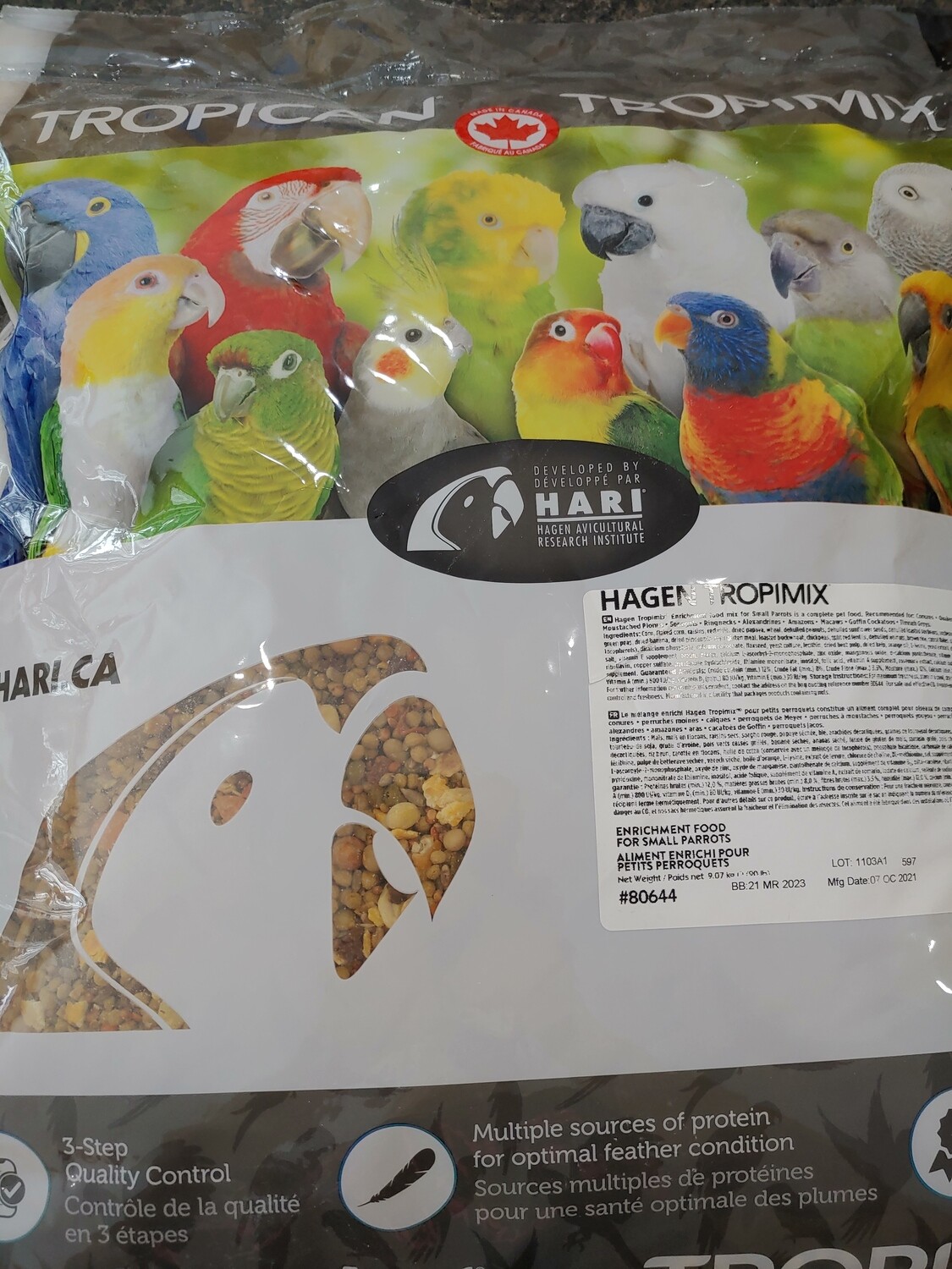 TROPIMIX SMALL PARROT