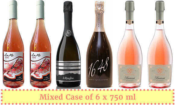 "Italian Sweetheart Rosé and Sparkling" Wine Enjoyment Pack