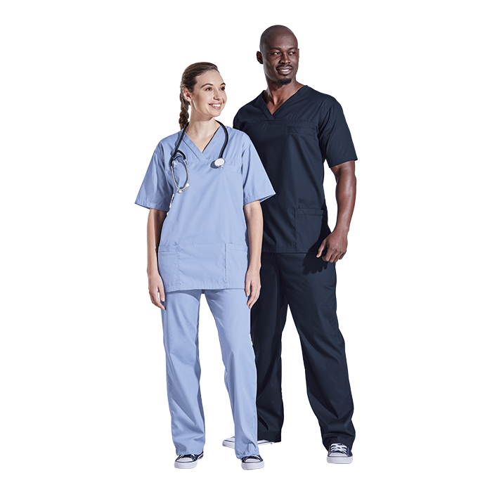 Riley scrub top/pants
