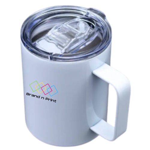 Coffee Mug S/Steel White/Silver
