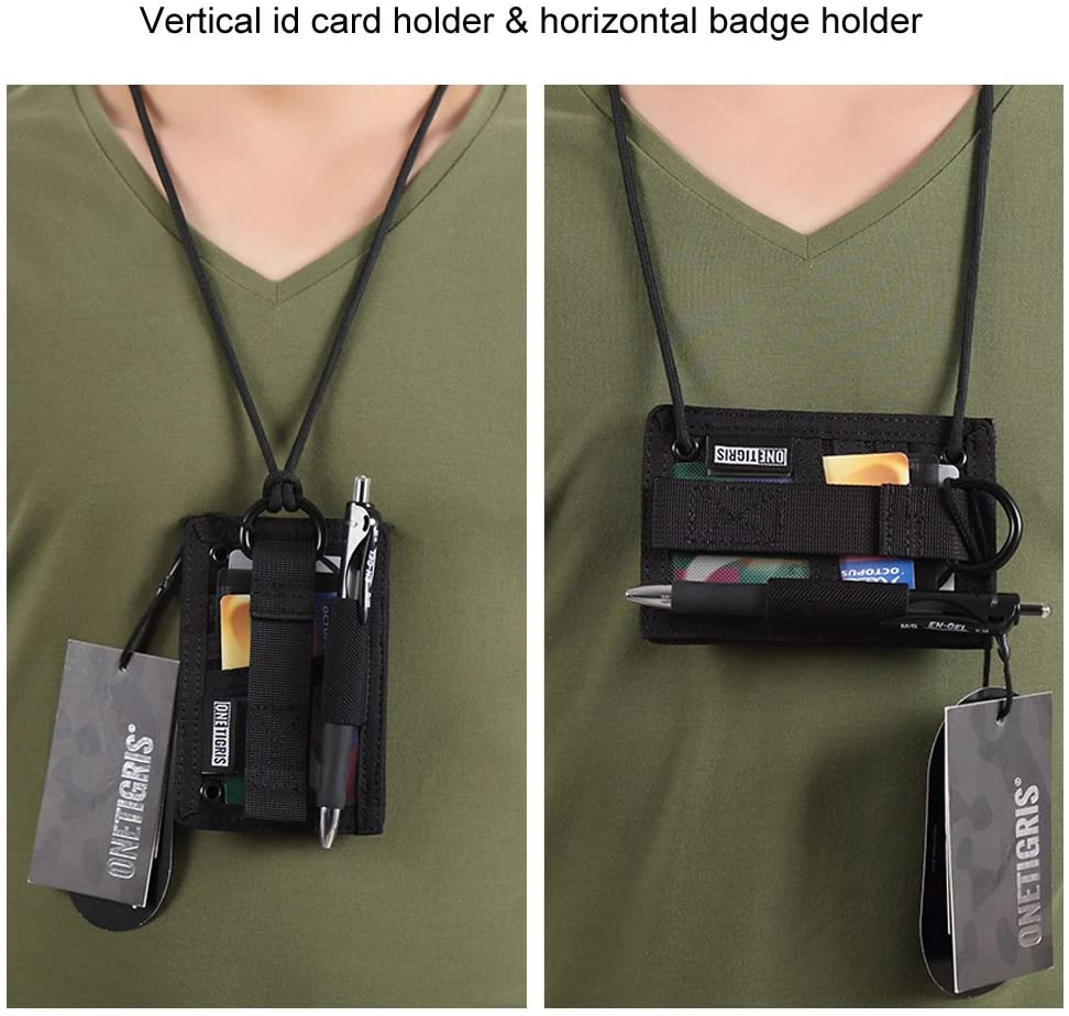 Card Holder with Pen Pad and Lanyard