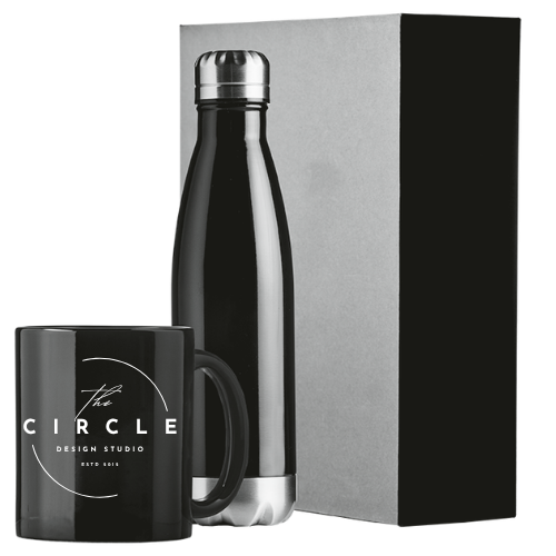 Stainless Steel Bottle & Mug Gift Set