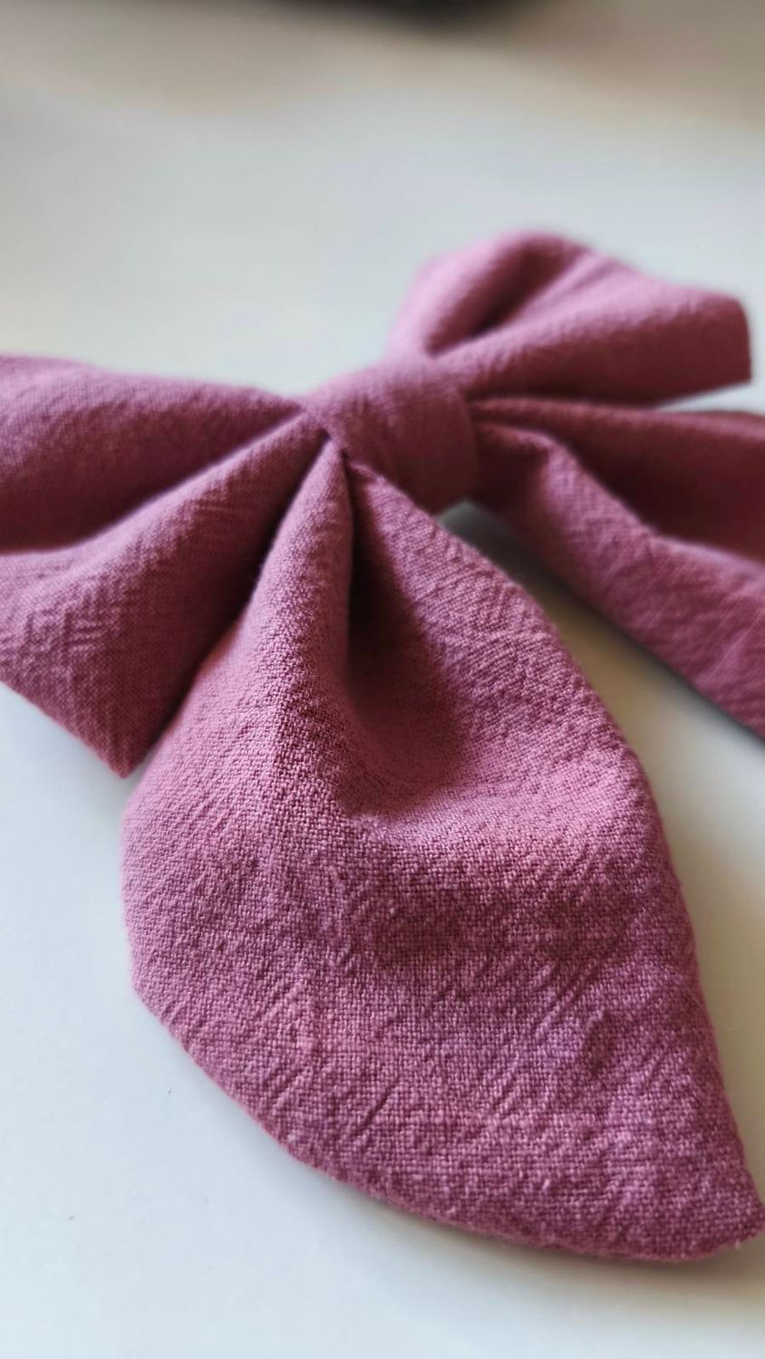 Ręcznie szyta kokarda Aurelia Antique Rose do włosów