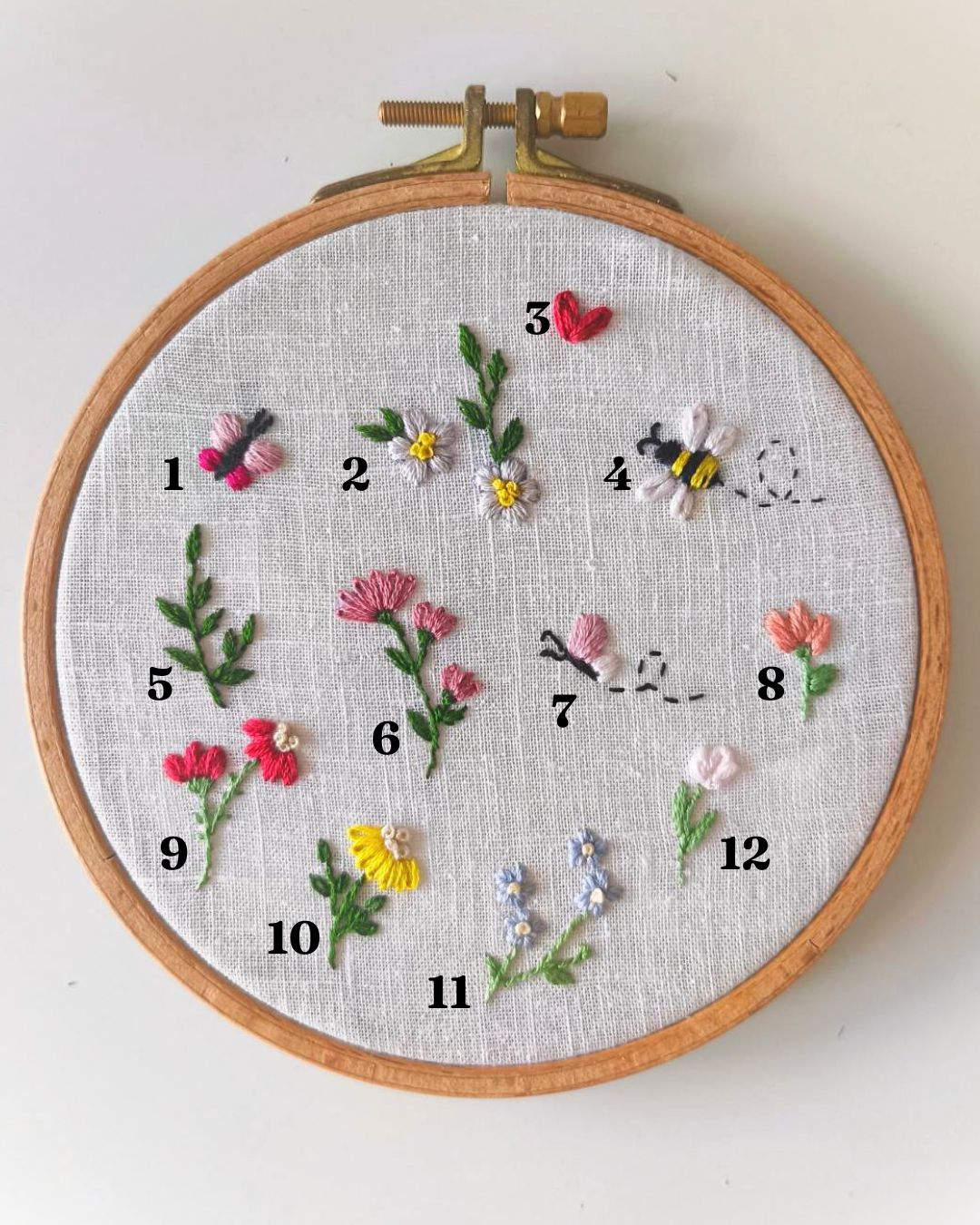 Ręcznie szyta ozdoba do włosów Kokardka Zuzia Rosy Linen