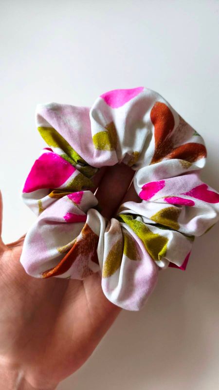 Maxi scrunchie dla dziewczynki i kobiety Pink Flower