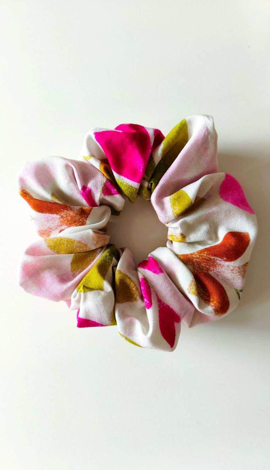 Maxi scrunchie "Pink Flower"