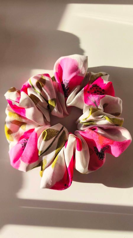 MEGA scrunchies "Pink Flower"