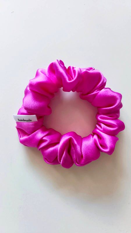 Mini Scrunchie Jedwabna "Pink"