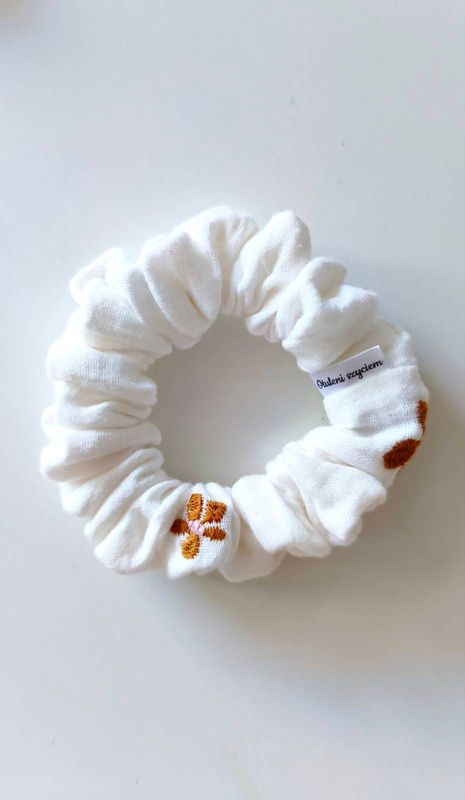 Mała muślinowa scrunchie Estate Fiorita OUTLET