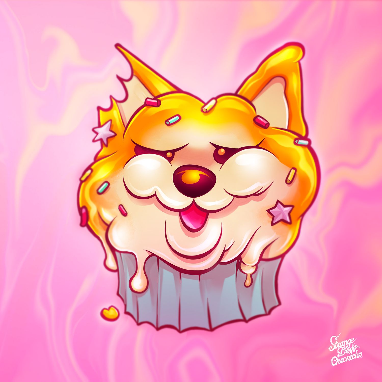 PRINT A3 CARRÉ SHIB MUFFIN