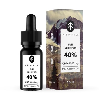 Huile de noix de coco CBD MCT à spectre complet 40 %