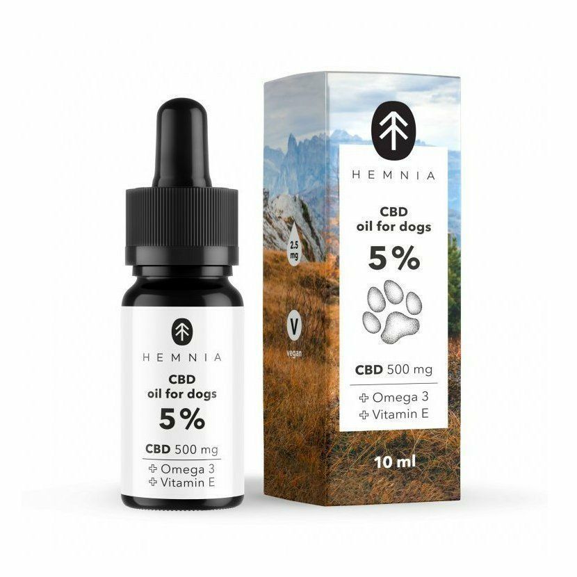 Huile de CBD pour chiens 5 %, 500 mg, 10 ml