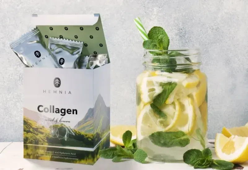 Boisson Hemnia Collagène, 3000 mg de collagène dans 1 sachet, 30 sachets