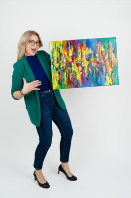 Obraz abstrakcyjny na zamówienie - opcja Studio Obraz abstrakcyjny na zamówienie - opcja Studio