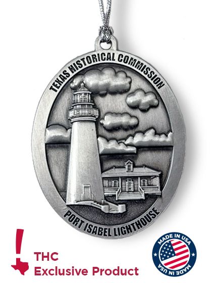 Port Isabel Lighthouse Pewter Ornament