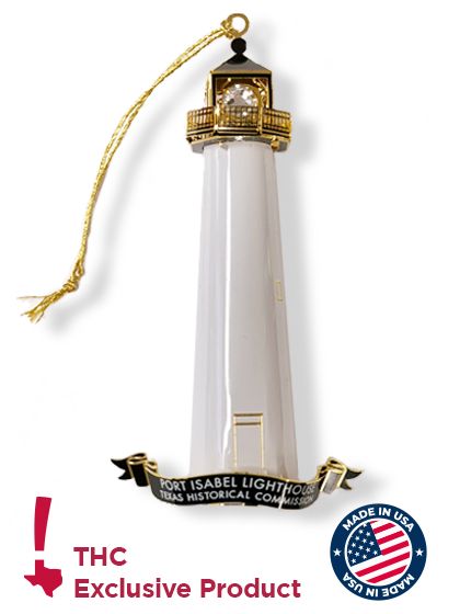 Port Isabel Lighthouse 3D Metal Ornament