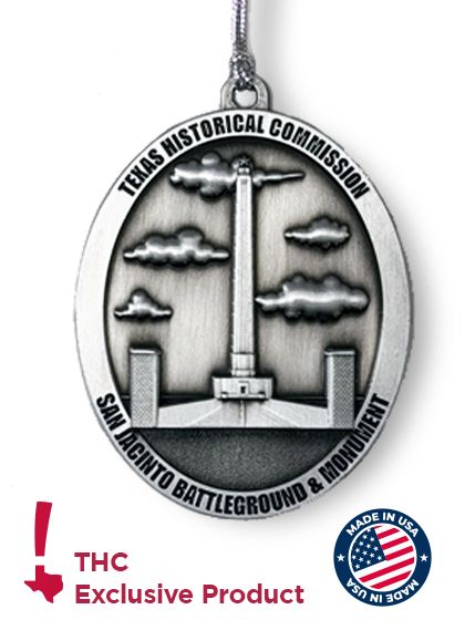San Jacinto Monument Pewter Ornament