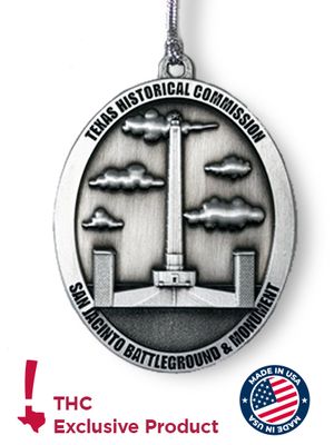 San Jacinto Monument Pewter Ornament