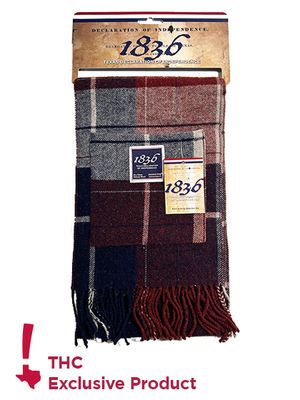 Texas Declaration Tartan Pocket Scarf