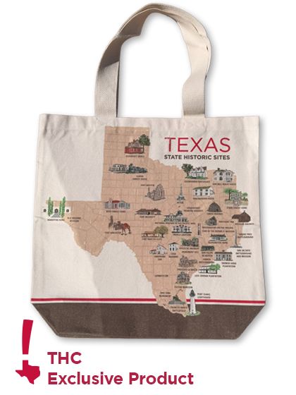 Texas Historic Sites Map Tote