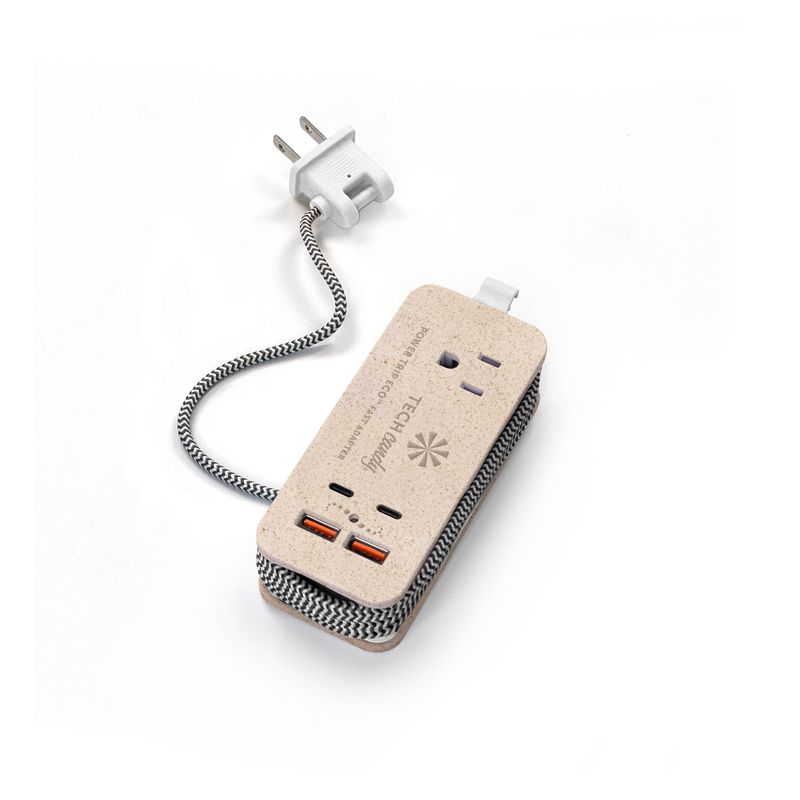 Tech Candy - POWER TRIP ECO OUTLET/USB/USB-C CHARGER
