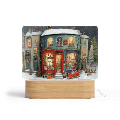 Χριστουγεννιάτικο Ορθογώνιο Led Art - Σχέδιο Christmas Store 3