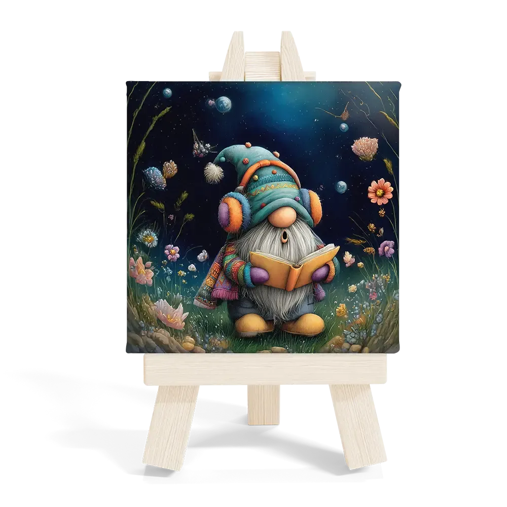 Μίνι Καβαλέτο Ξύλινο Σχέδιο Νάνος με Βιβλίο - Magic Night