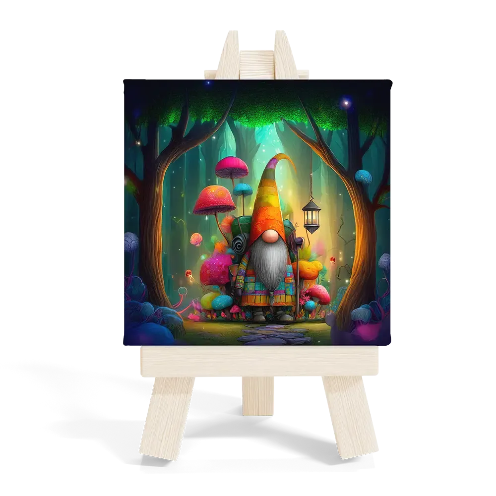 Μίνι Καβαλέτο Ξύλινο Σχέδιο Νάνος στο Μαγικό Δάσος - Magic Forest